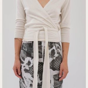 Beklina Cashmere Ballet wrap sweater- NEW NEVER WORN